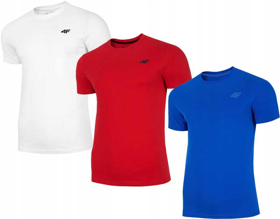 

Koszulki Męskie 4F Zestaw T-shirt 3 Sztuki r.XXL