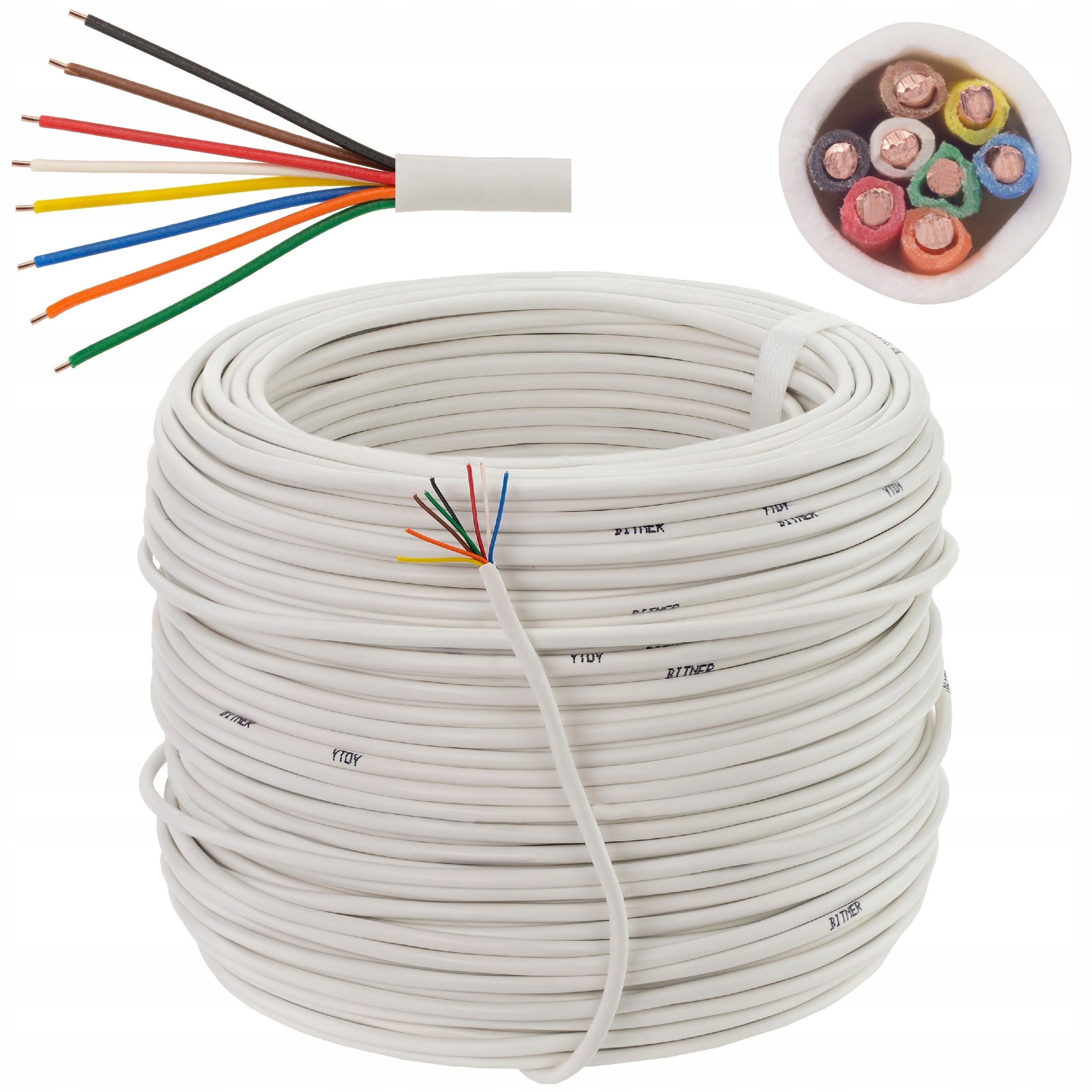 

Przewód kabel alarm domofon Ytdy 8 Bitner Eco 100m