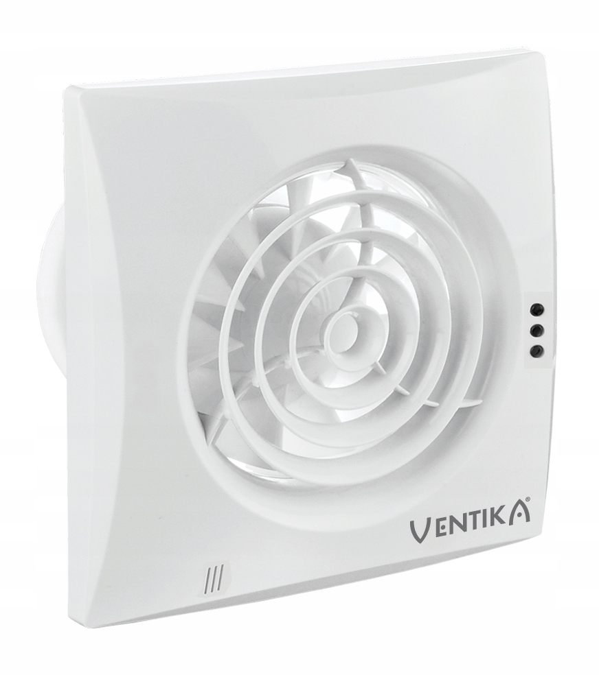 Nástěnný koupelnový Ventilátor Timer Senzor Pohybu Ventika D125QCR 125 mm
