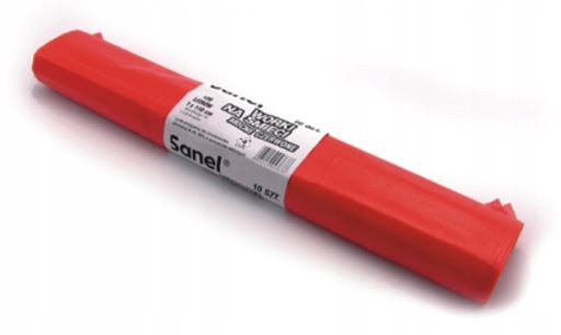 

Sanel Worki na śmieci mocne czerwone 10szt 120l