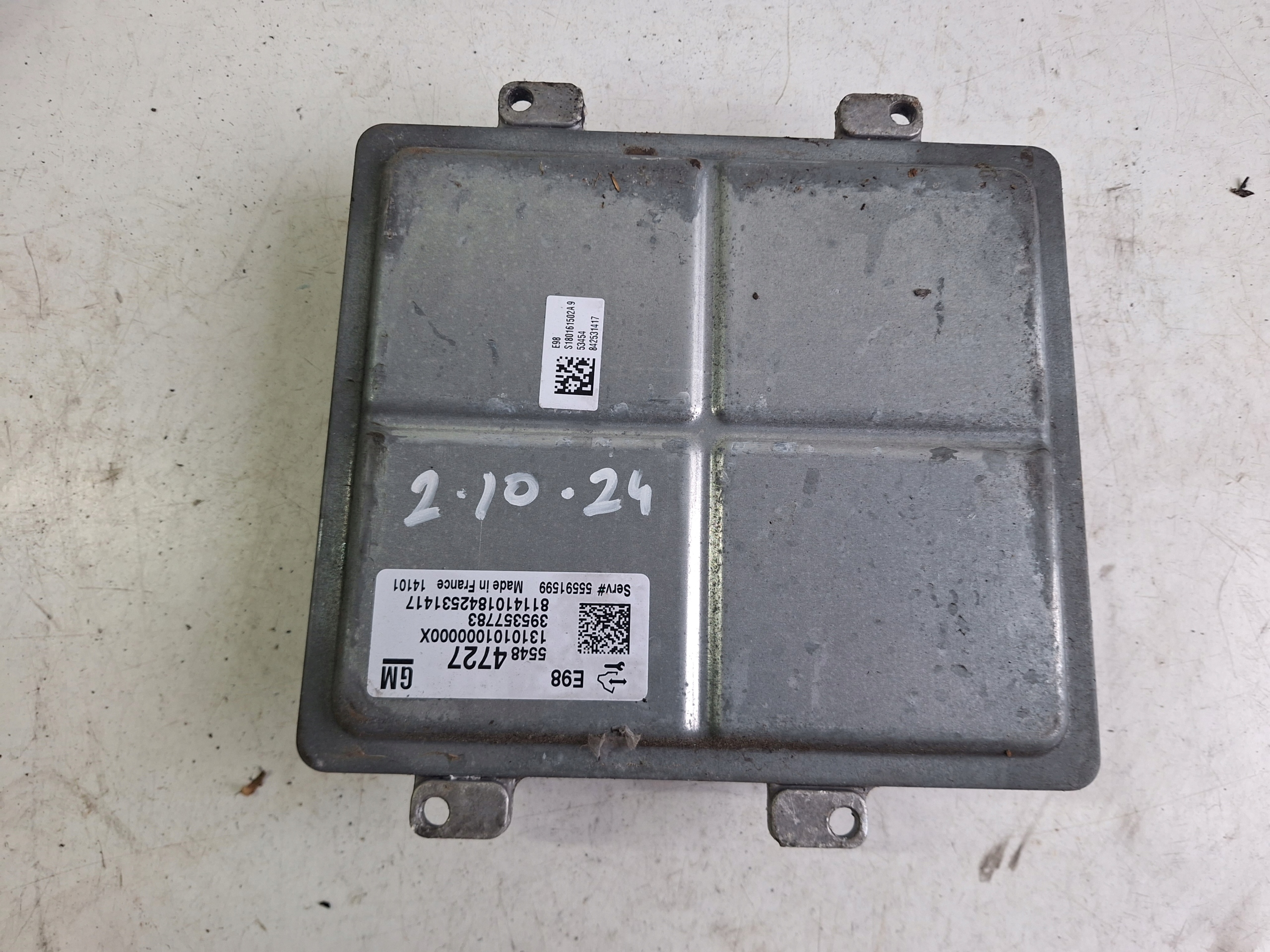 Computer Bedienteil DES MOTORS OPEL 55484727 GM E98