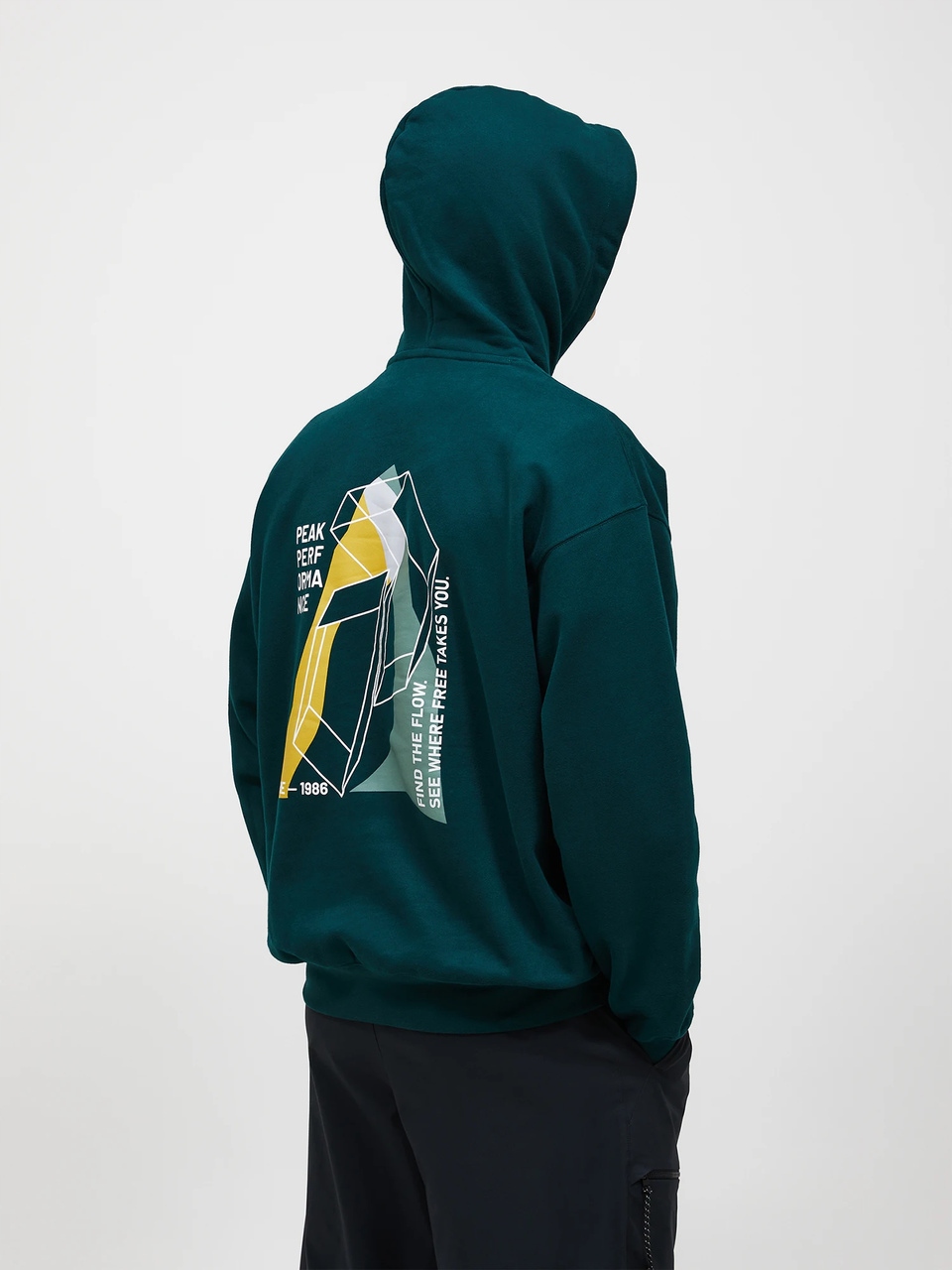 Peak Performance Pánská Mikina Terry Graphic Hood Ponderosa Pine S