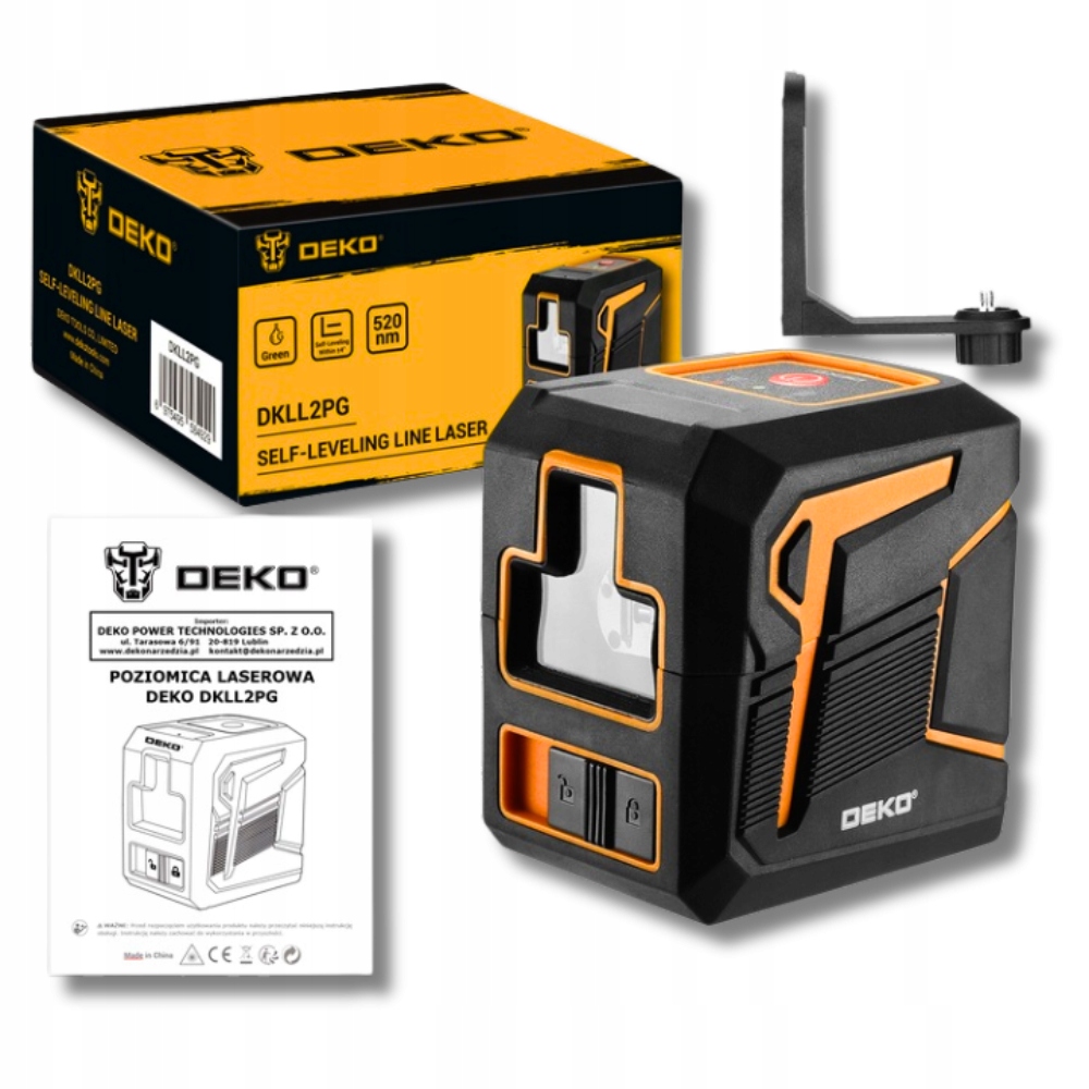 Profesionální Křížový Laser laserová vodováha Precizní zelená Deko