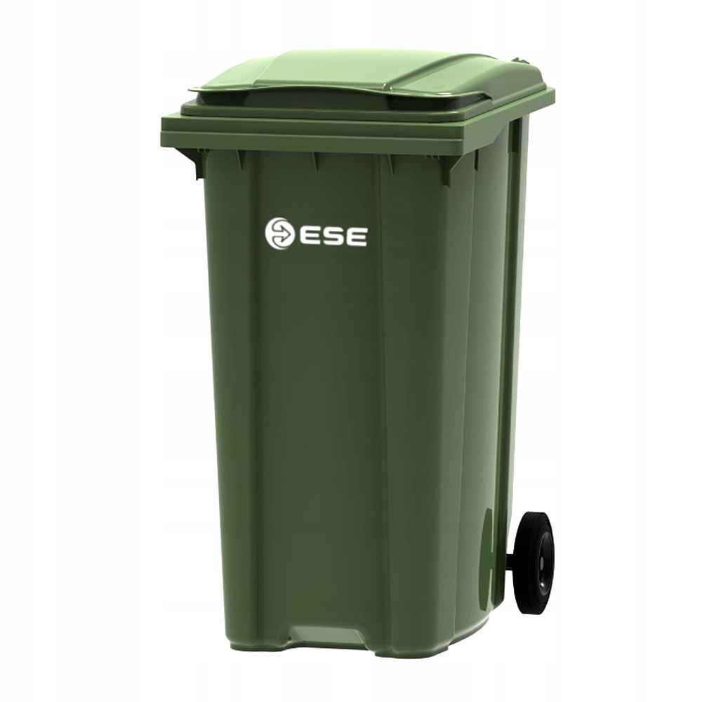 Pojemnik Kosz 360L Na Śmieci Szkło Zielony Ese De