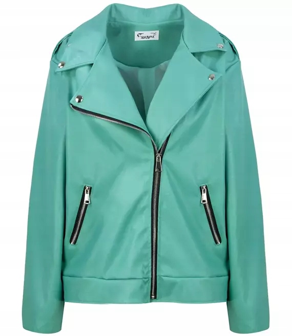 Dámská bunda ramoneska z eko kůže Plus Size 48/50