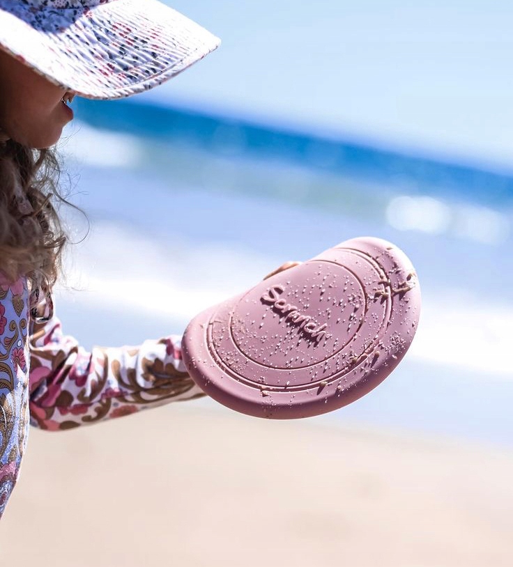 Silikonowy dysk do rzucania Scrunch - Pudrowy Róż Szerokość produktu 18 cm