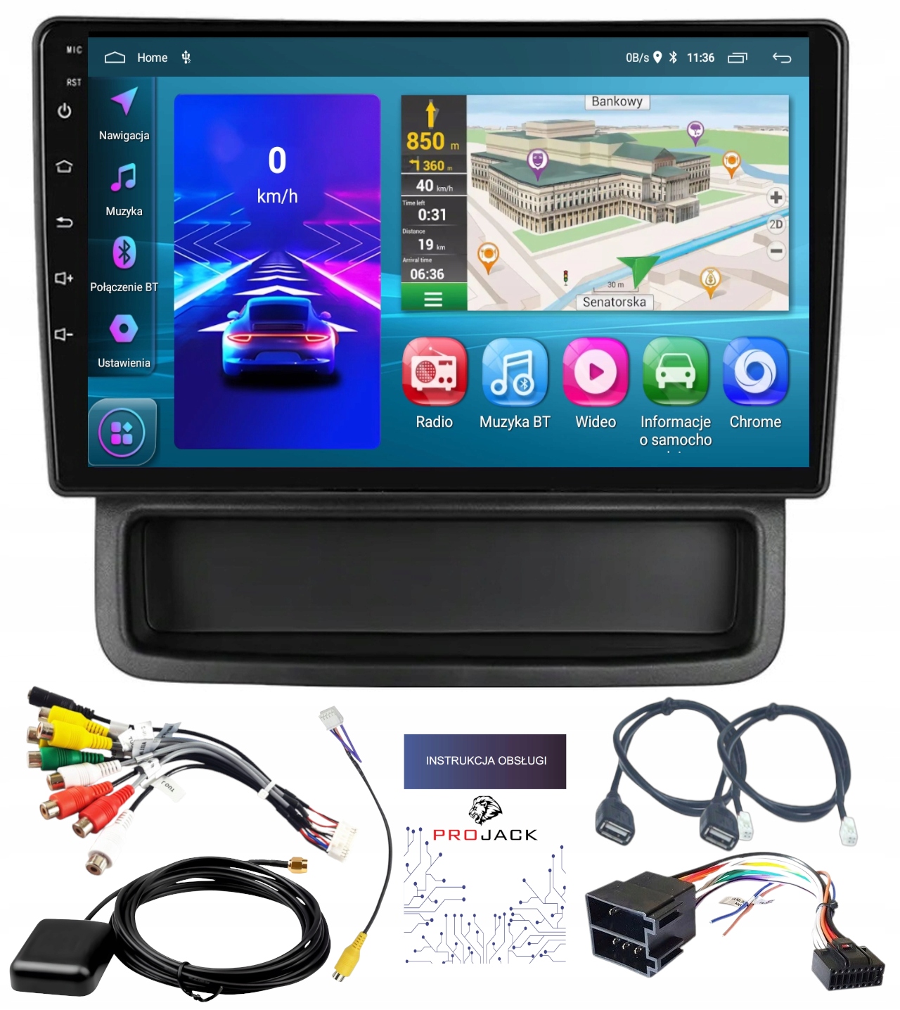 Autorádio Android Renault Traffic 2010-2014 Usb Wifi Carplay 2/64 Gb