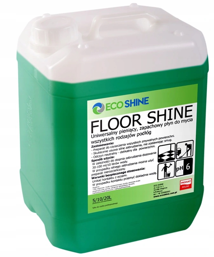 

Eco Shine Floor Shine 5L mycie zabrudzonych podłóg