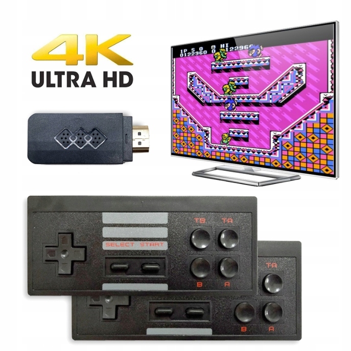 Bezprzewodowa konsola do gier w stylu retro – z wyjściem HDMI