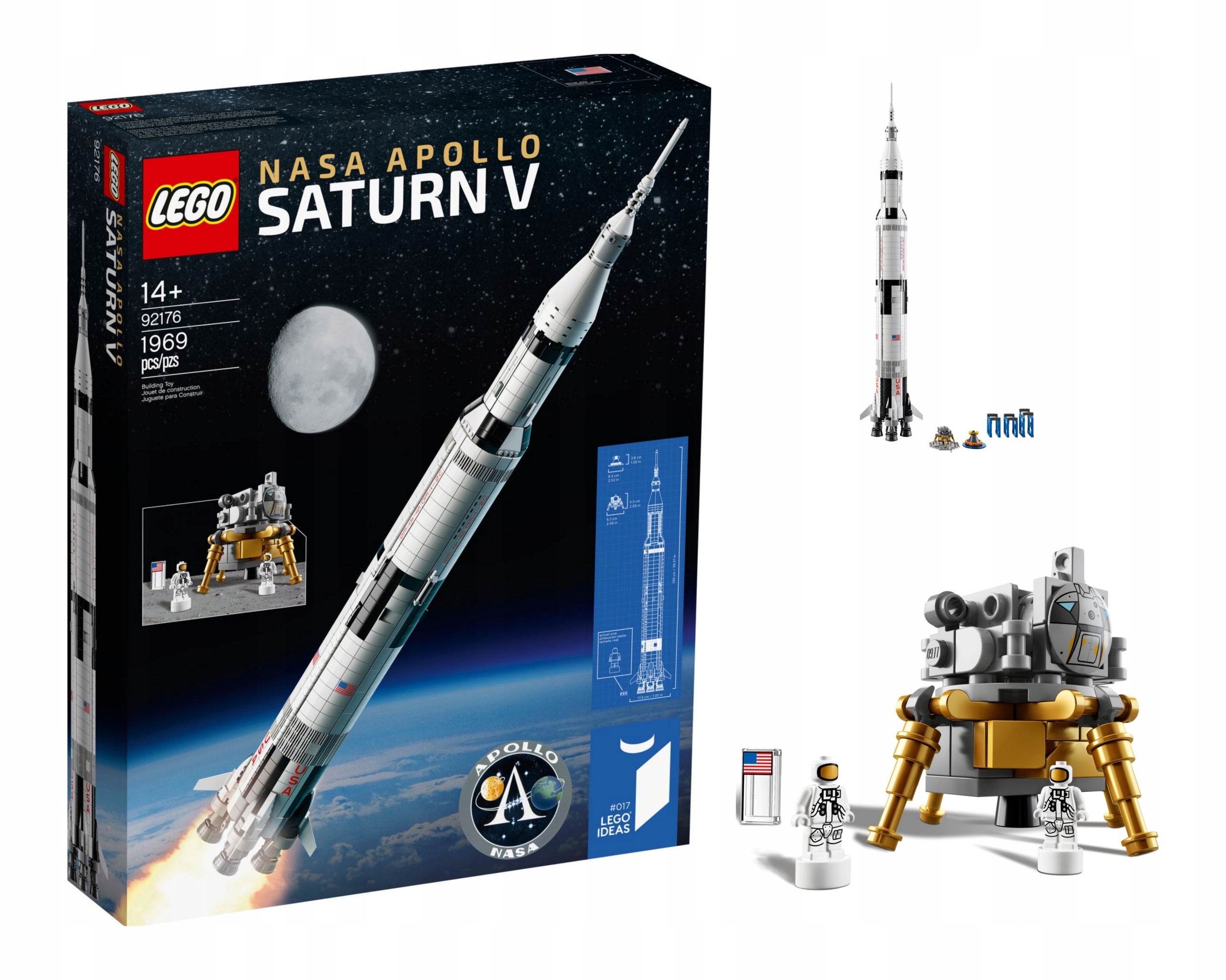stavebnice Lego Ideas 92176 Raketa Nasa Apollo Saturn V
