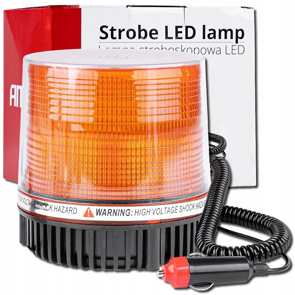 Lampa stroboskopowa ostrzegawcza LED 24V kogut LED MAGNES pod zapalniczkę