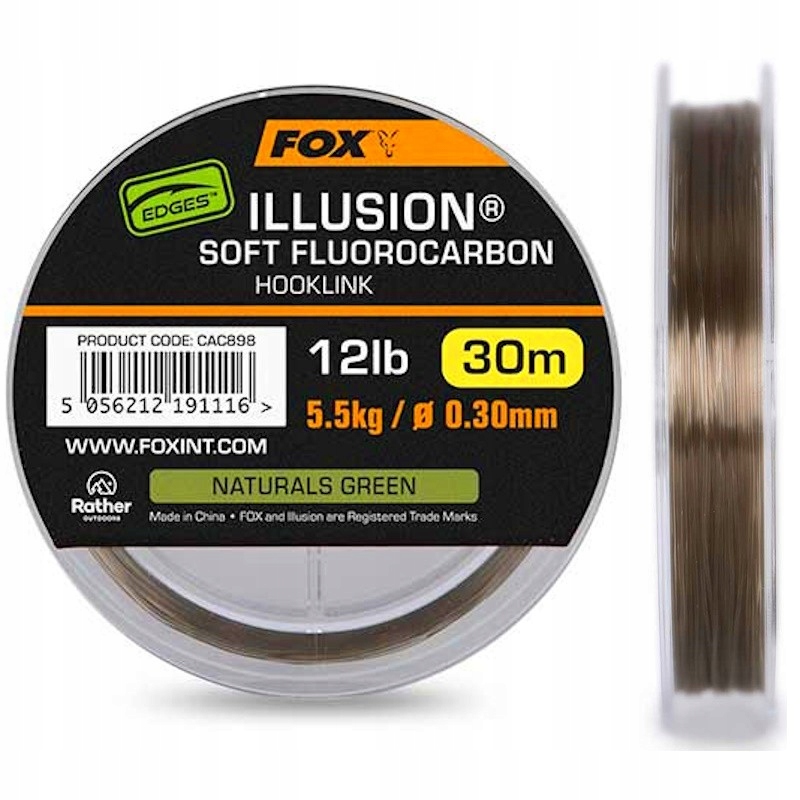 Fluorocarbon Na Przypony Karpiowe Fox Edges Illusion Soft 0.30mm 5.5kg 30m