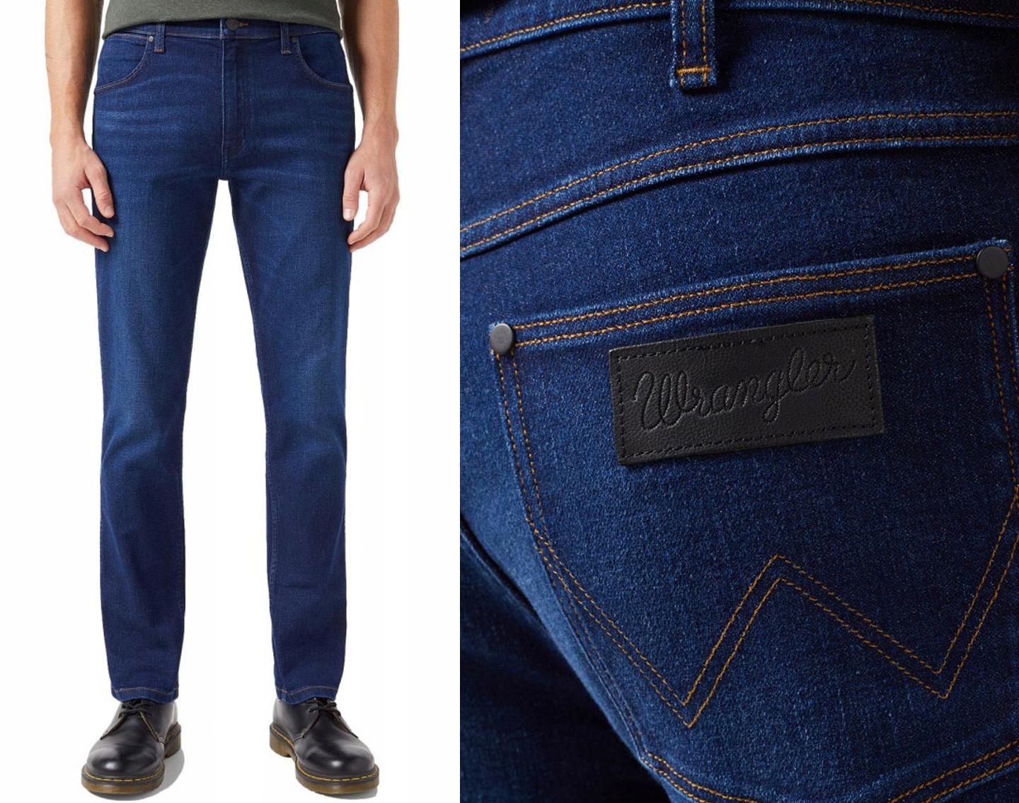 Wrangler Greensboro pánské jednoduché džínové kalhoty Epic Shade W32 L32