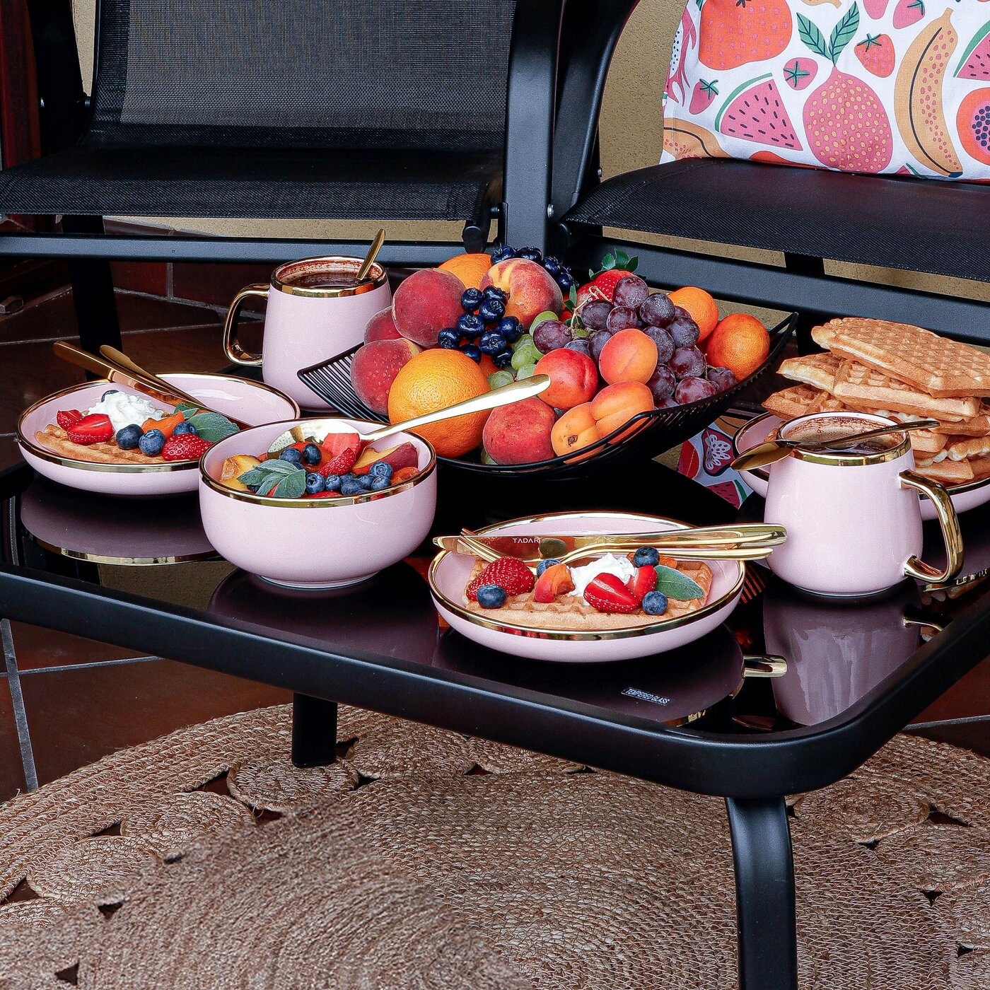 TALERZ DO CIASTA TALERZYK złoty rant Konighoffer Kod producenta 5903313437790