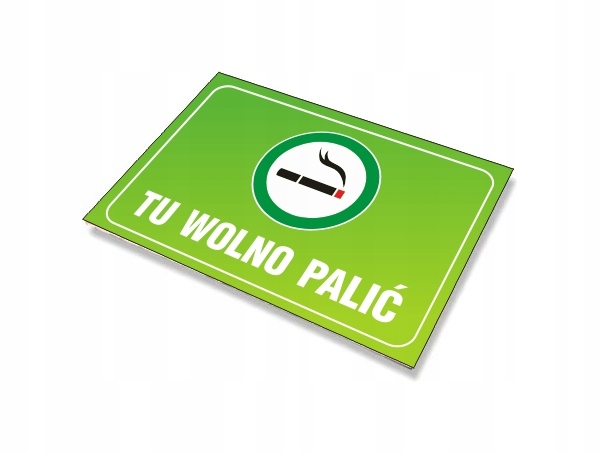 TABLICA Tu Wolno Palić 45x30 pcv 3mm