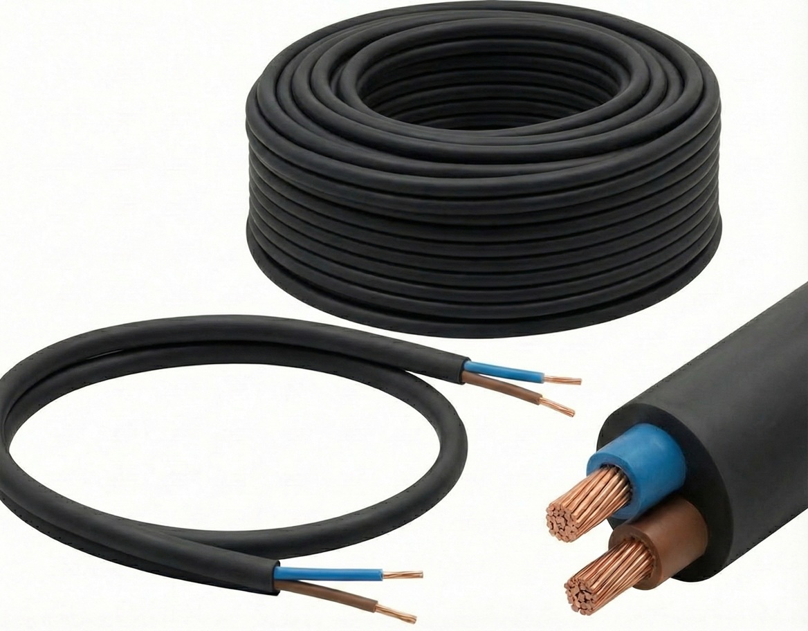 Kabel okrągły Omy 2x0,75 czarny 300V Elektrokabel 100m