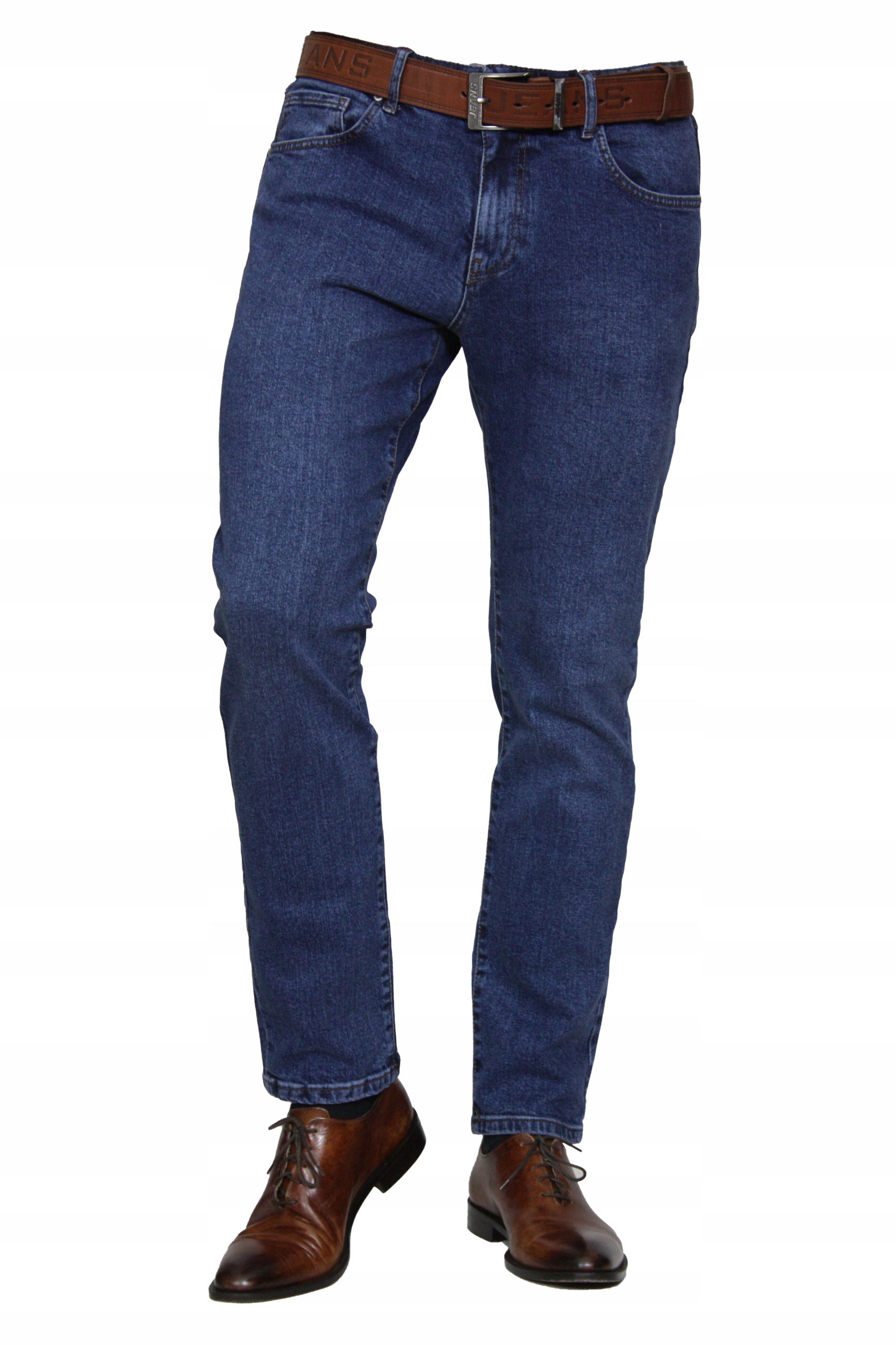 Pánské Kalhoty Crw Jeans klasické (modré) W38 L30, obvod pasu 102-104 cm