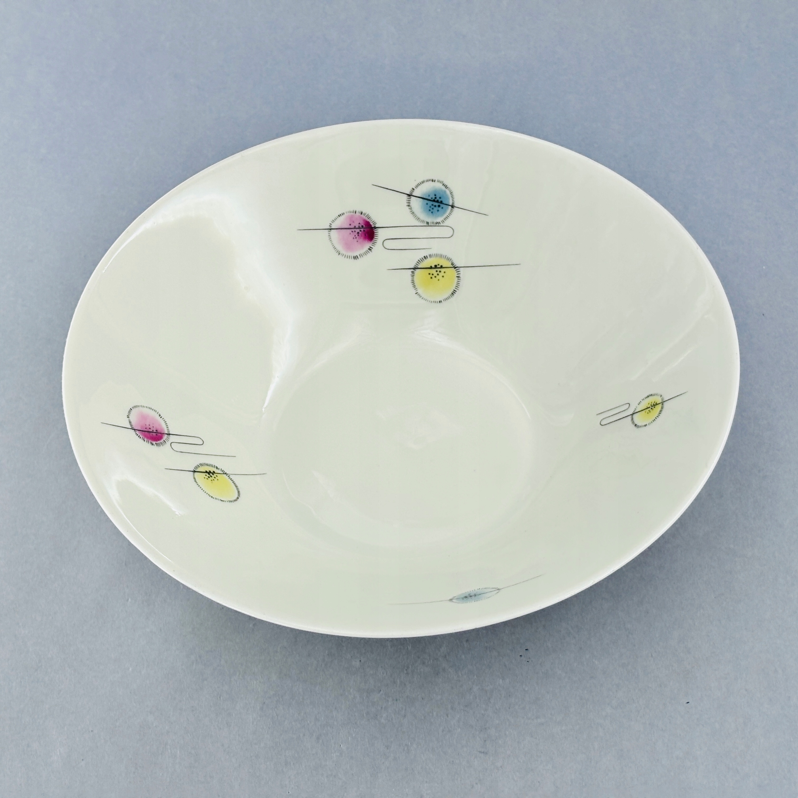 lata 60-te PIĘKNA KREMOWA MISA SALATERKA PATERA PORCELANOWA MITTERTEICH