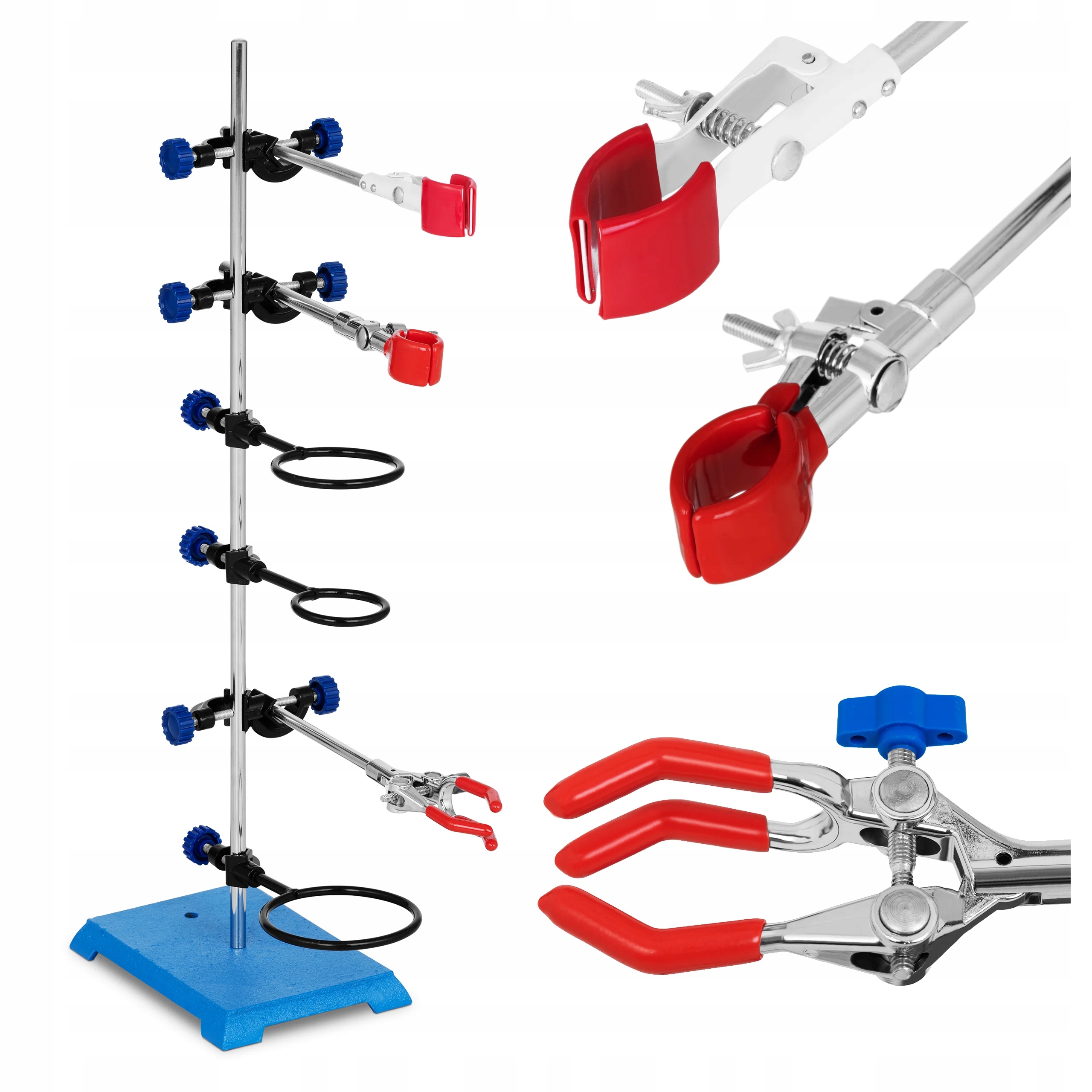 

Statyw Laboratoryjny Z Wypos. 3 Łapy 3 Pierścienie
