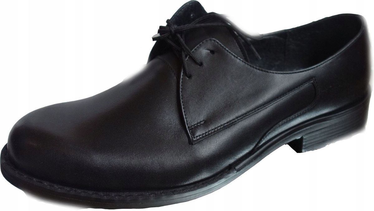 skorzane Bardzo Szerokie Buty Meskie czarne Tegosc 2 X H 40