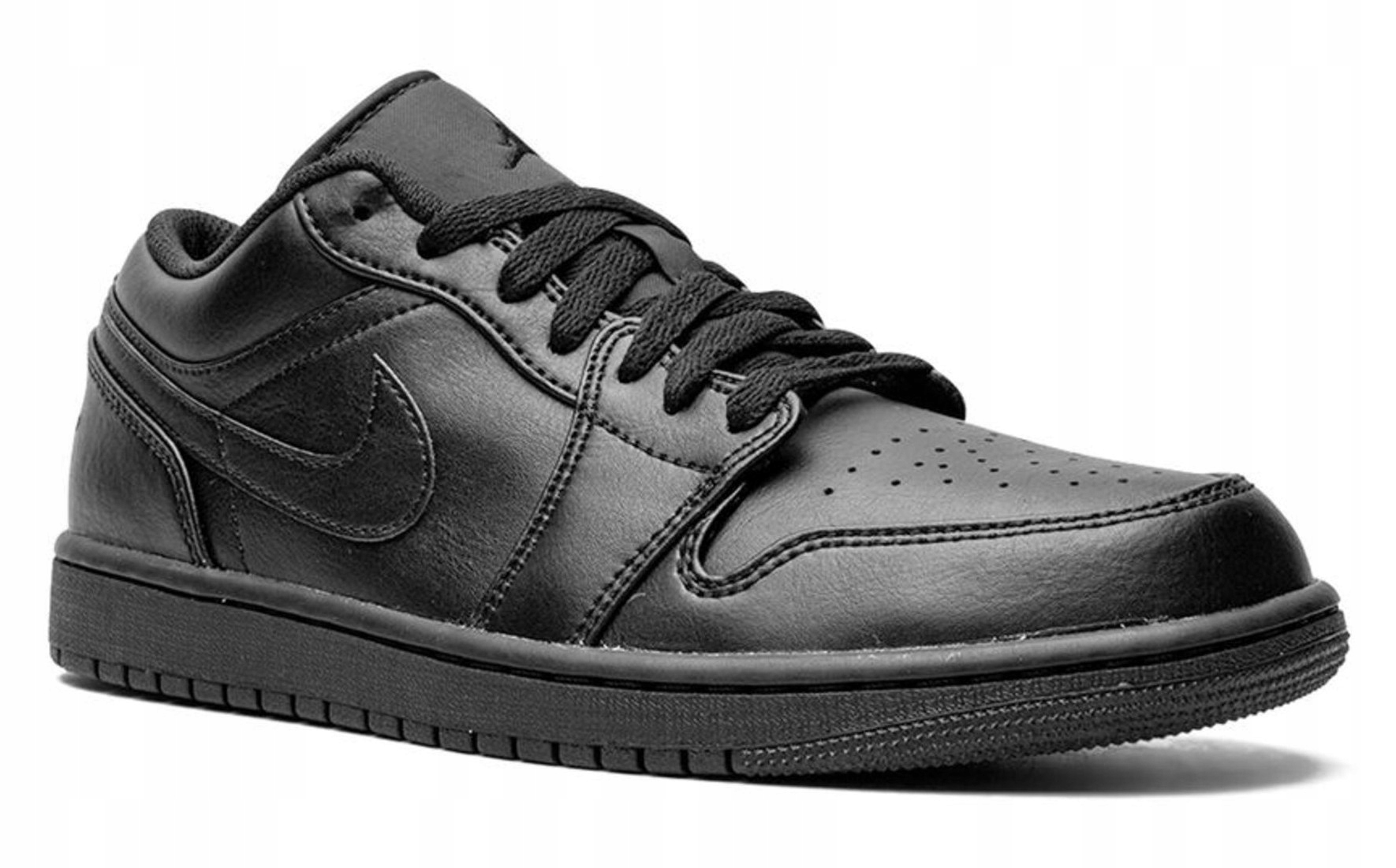 Nike Air Jordan 1 Low černá kožená klasika 49,5