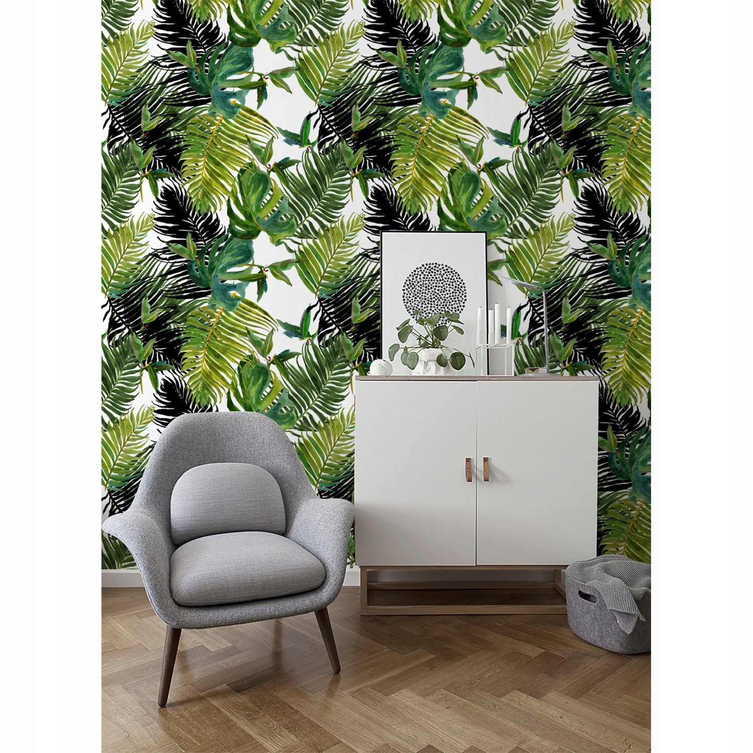 

Tapeta flizelina Egzotyczne kwiaty 208x146 + klej