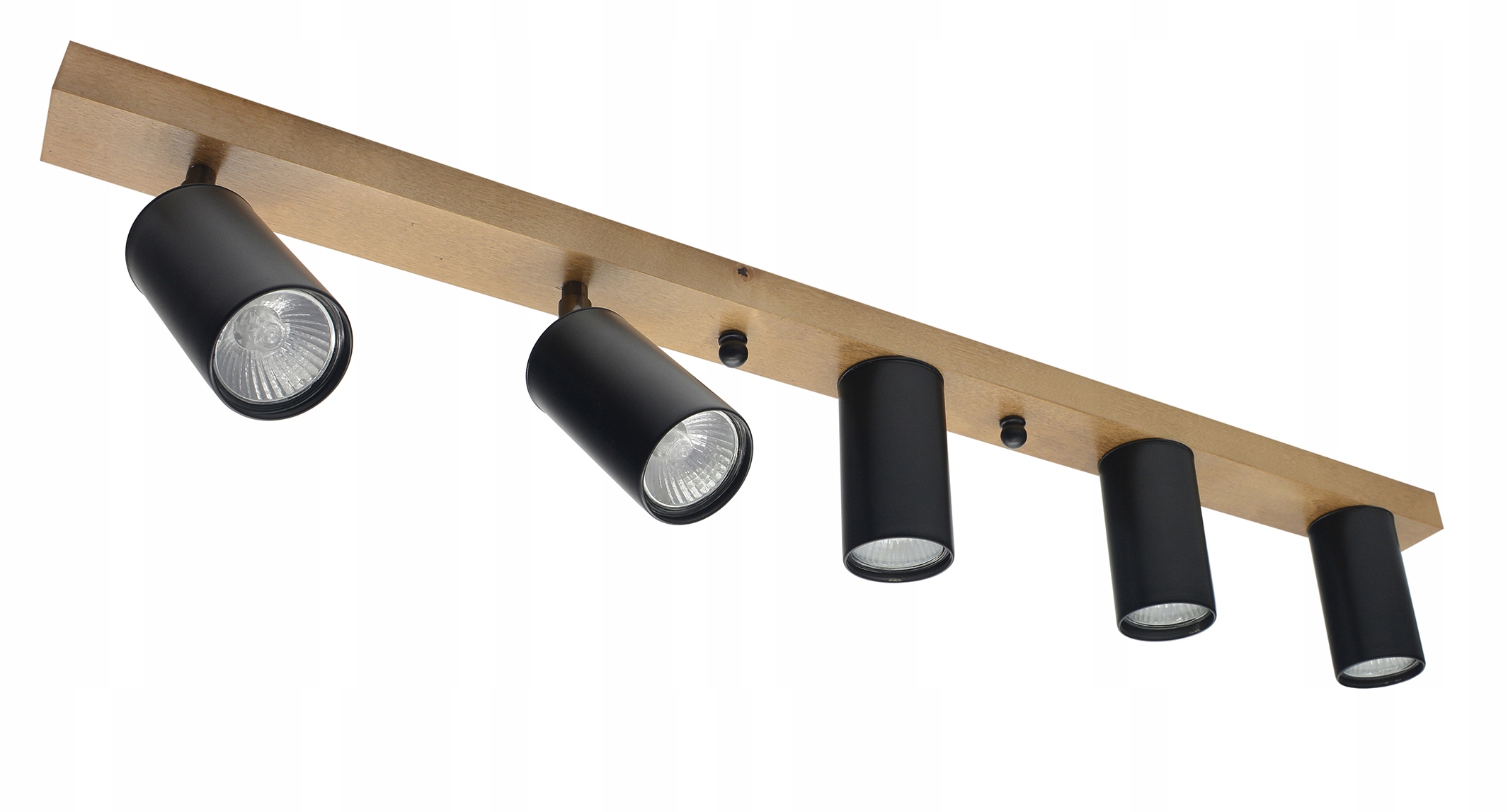 Lampa Kuchenna Do Salonu Regulowana Halogen Led GU10 Reflektor Drewniana