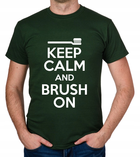 

koszulka Keep Calm And Brush On prezent