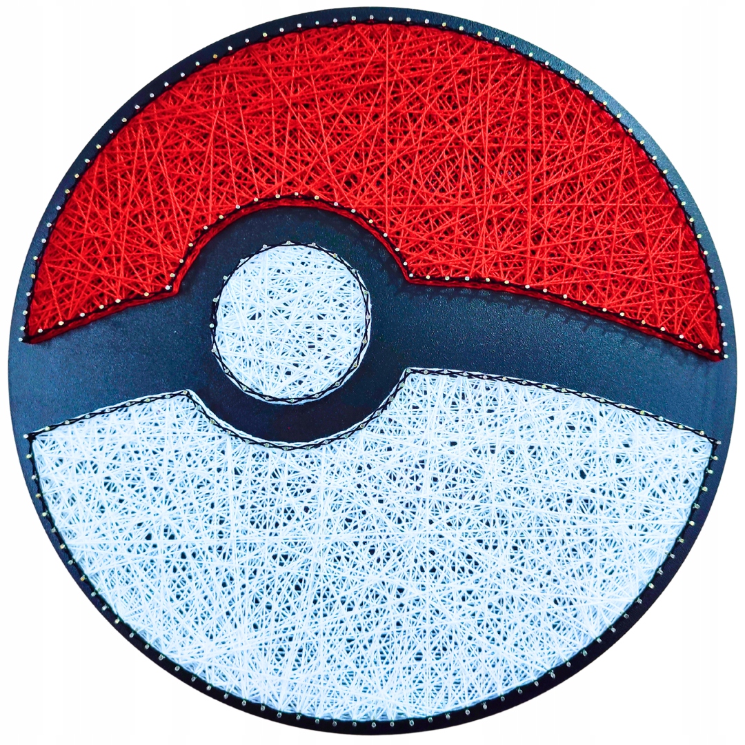 Pokeball Pokemon Sada String Art Diy