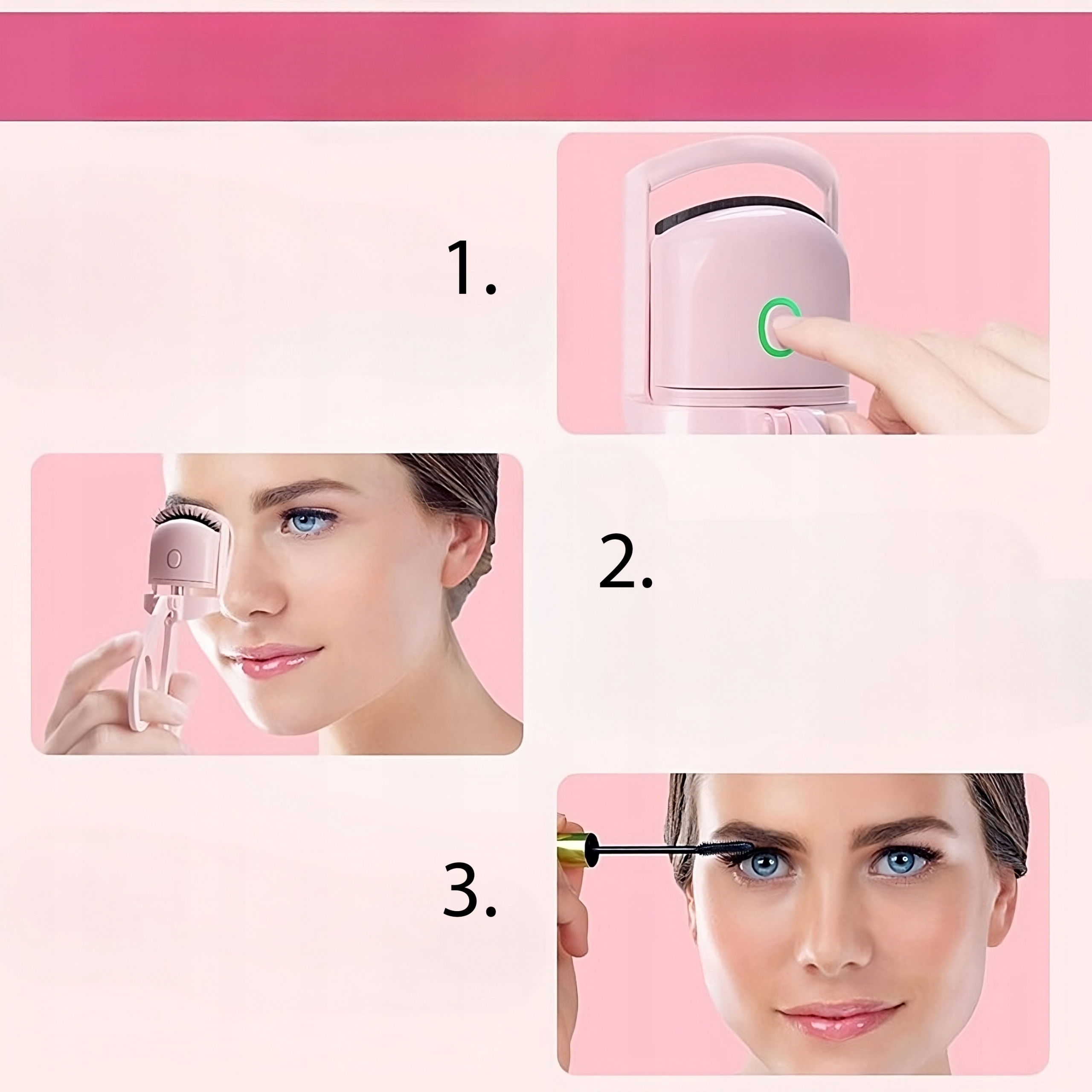 ZALOTKA DO RZĘS PODGRZEWANA ELEKTRYCZNA Kolor dominujący biały