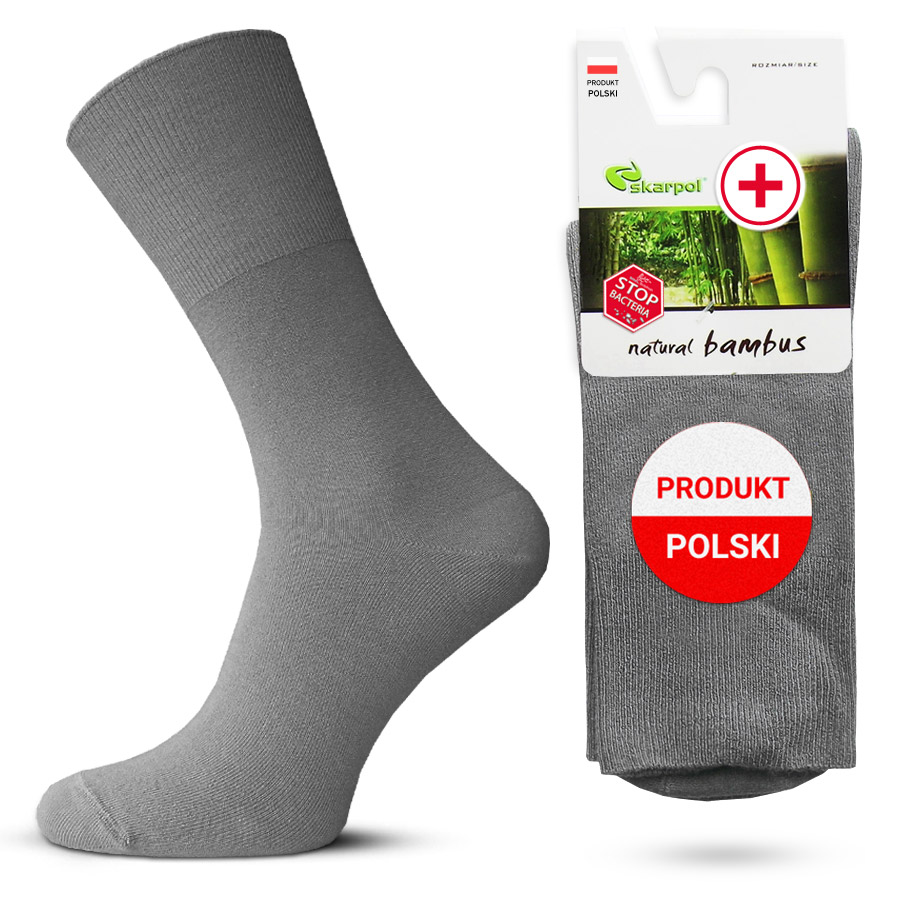 

Skarpety Bambusowe Bezuciskowe męskie *39-41