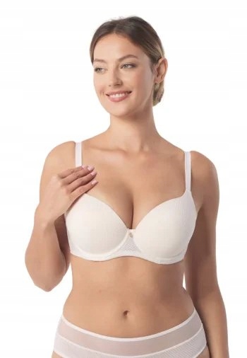 Podprsenka Double Push Up s geometrickým vzorem Nancy 75D Mefemi