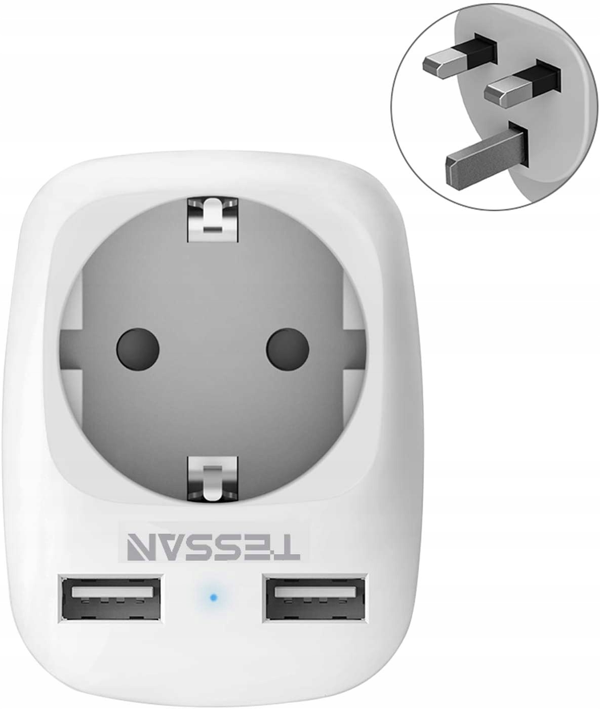 

Adapter Podróżny Uk Us Aus Do Eu Z Usb Poręczny