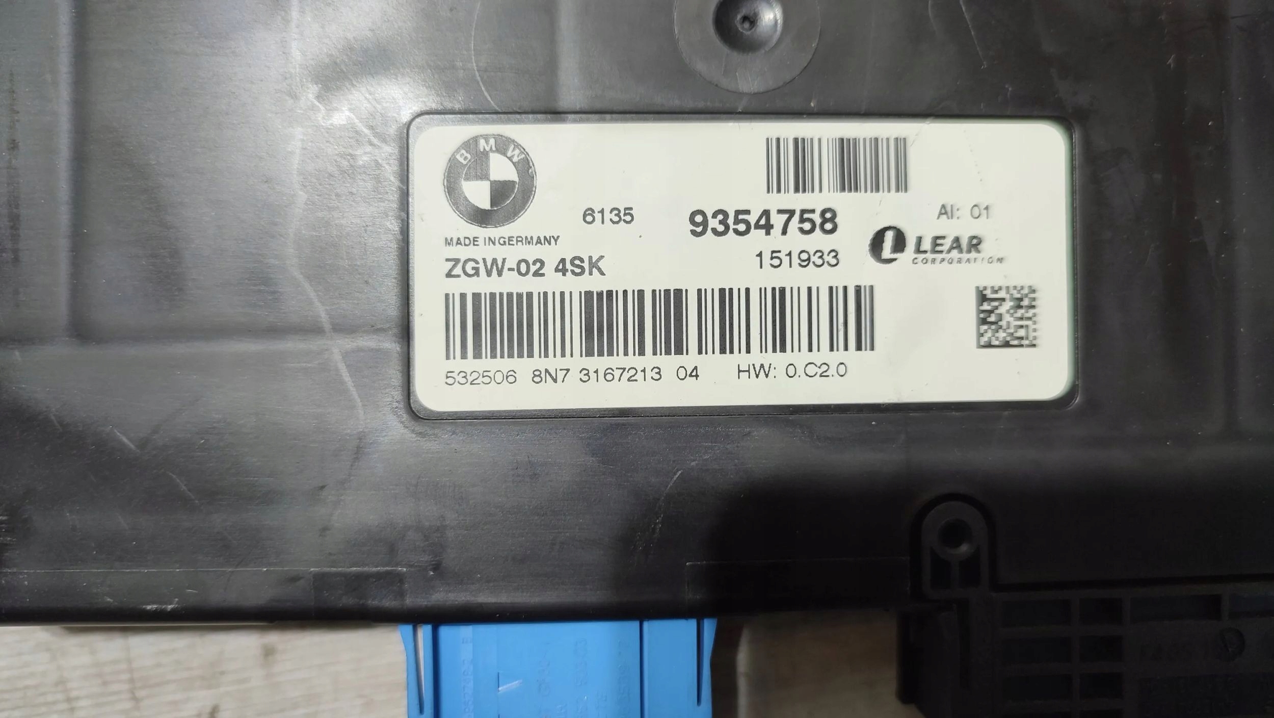 BMW X3 F25 2015 Module Contrôle gateway