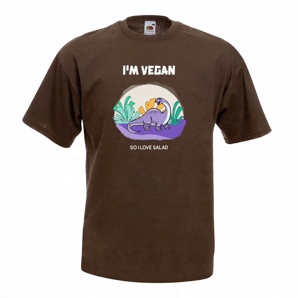 

Koszulka vegan vege wege weganizm XL brązowa