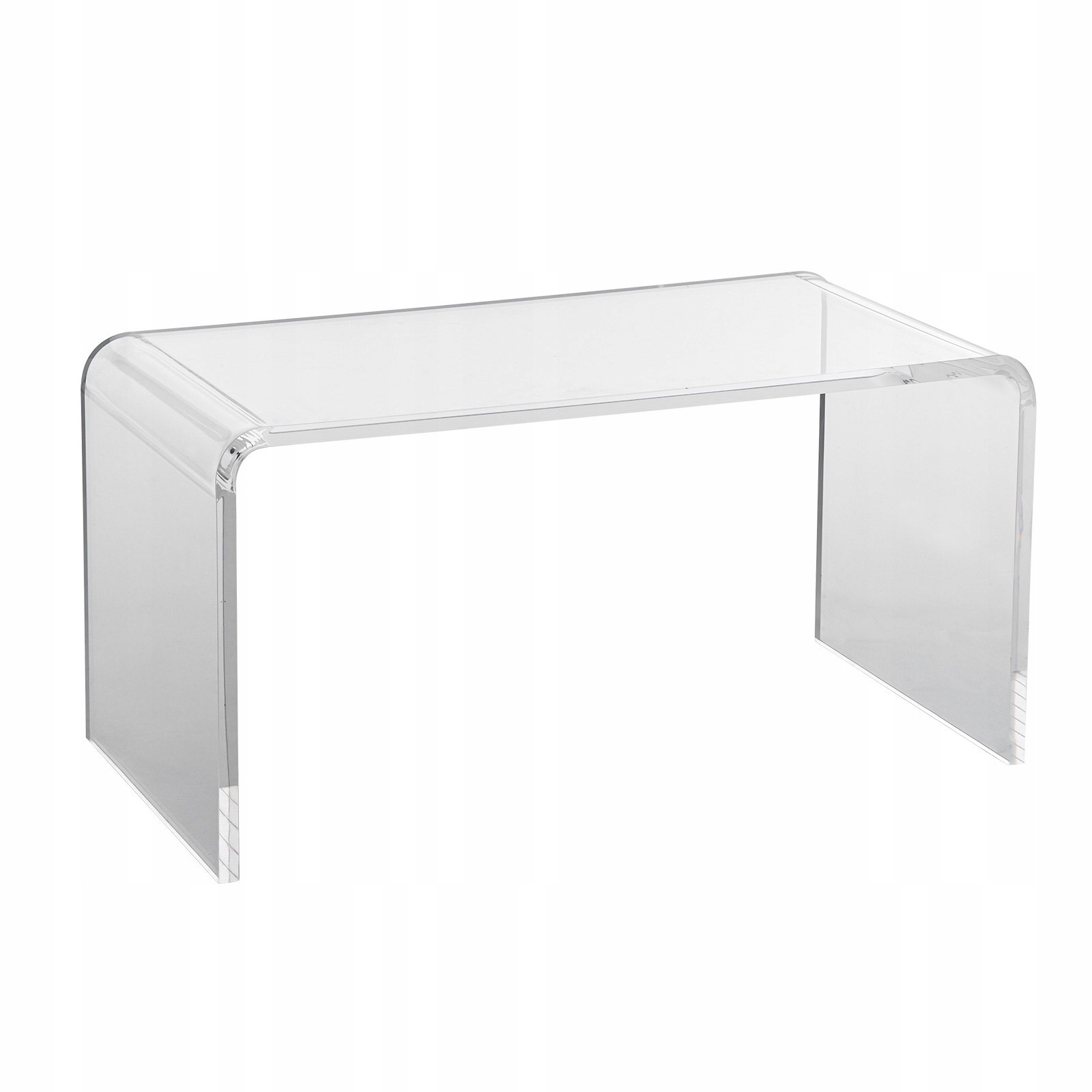 Kávový stolek akrylová lavice průhledný do obývacího pokoje, 42 cm