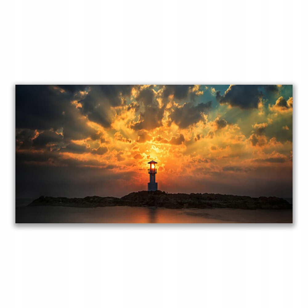 

Fotoobraz akryl 120x60 Latarnia Morska Krajobraz
