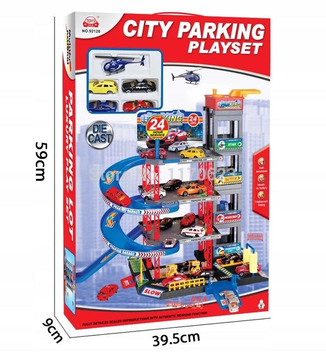 DUŻY GARAŻ PIĘTROWY PARKING AUTKA HELIKOPTER WINDA EAN (GTIN) 5904013300940