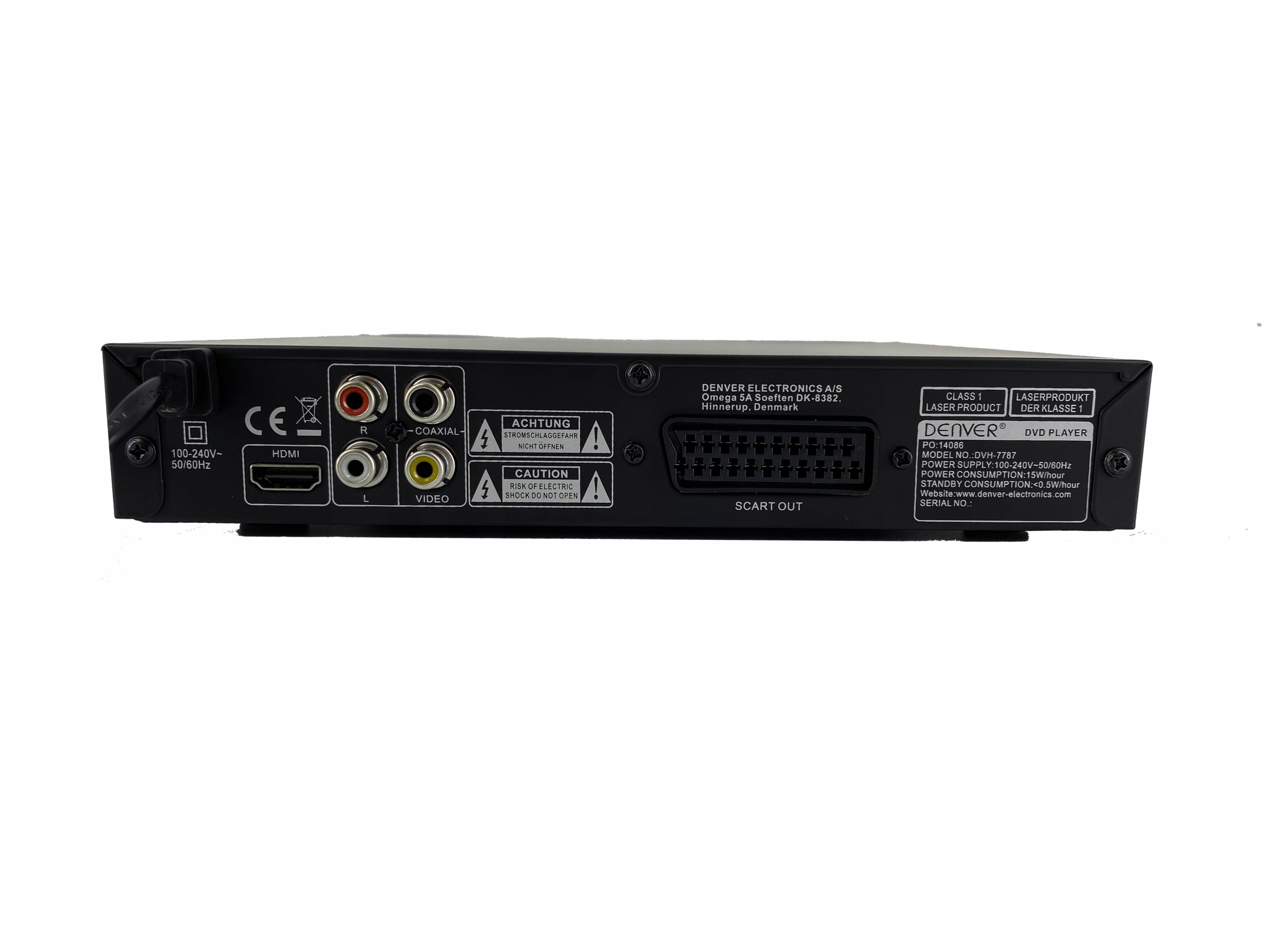 Odtwarzacz DVD Denver DVH-7787 Kod producenta DVH-7787