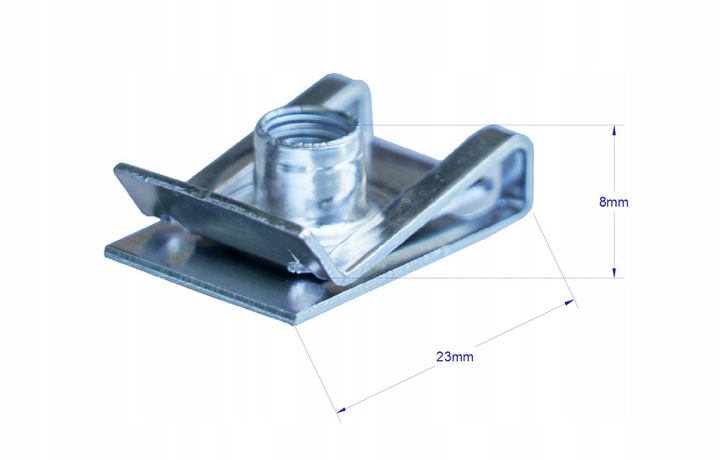 10x BLASZKA SPINKA MONTAŻOWA ŚRUBA M6 UNIWERSALNA Producent części Trustom