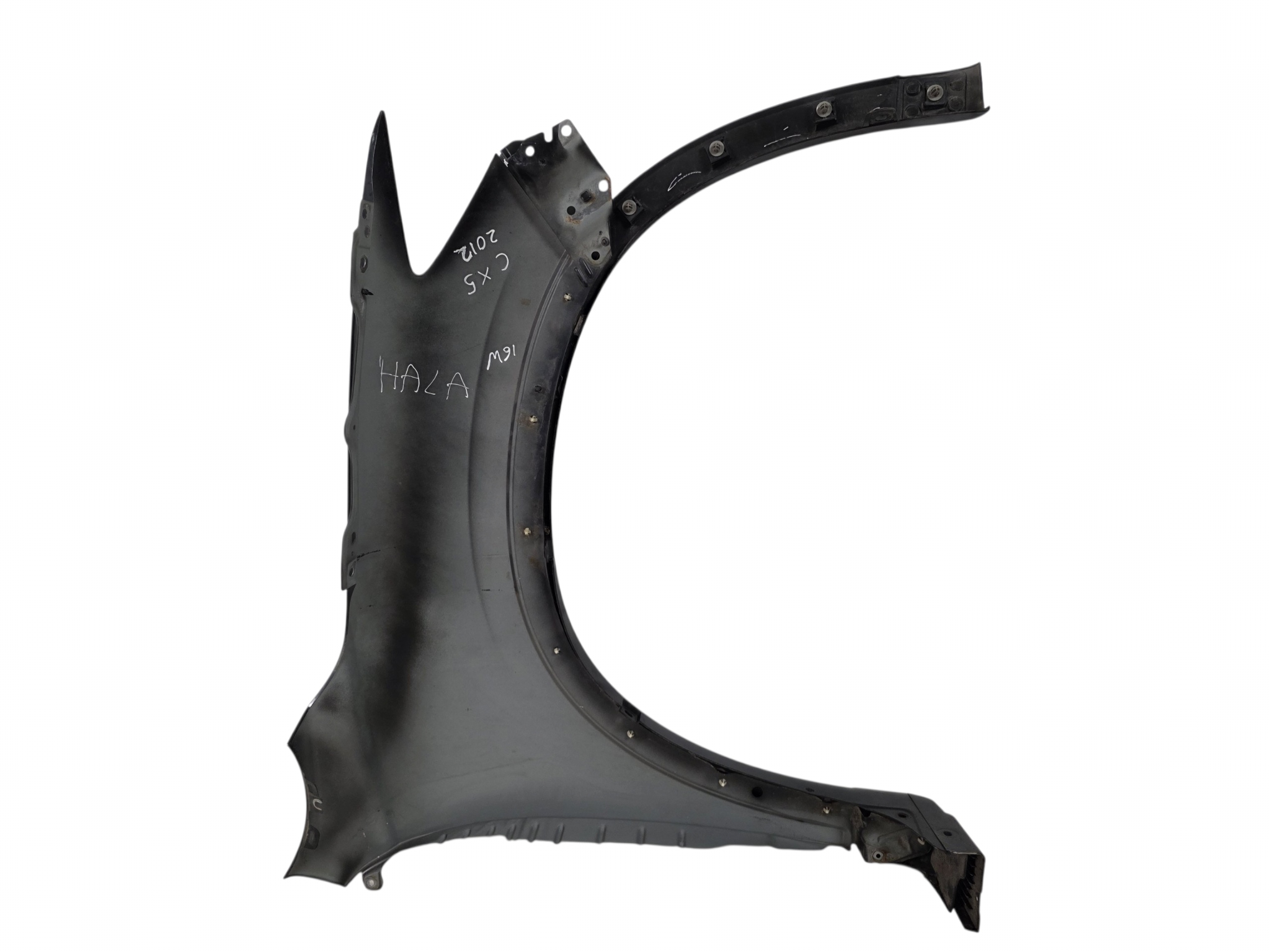 MAZDA CX5 2012 fender left without WGNIECEN ORG. complete LADNY 16W