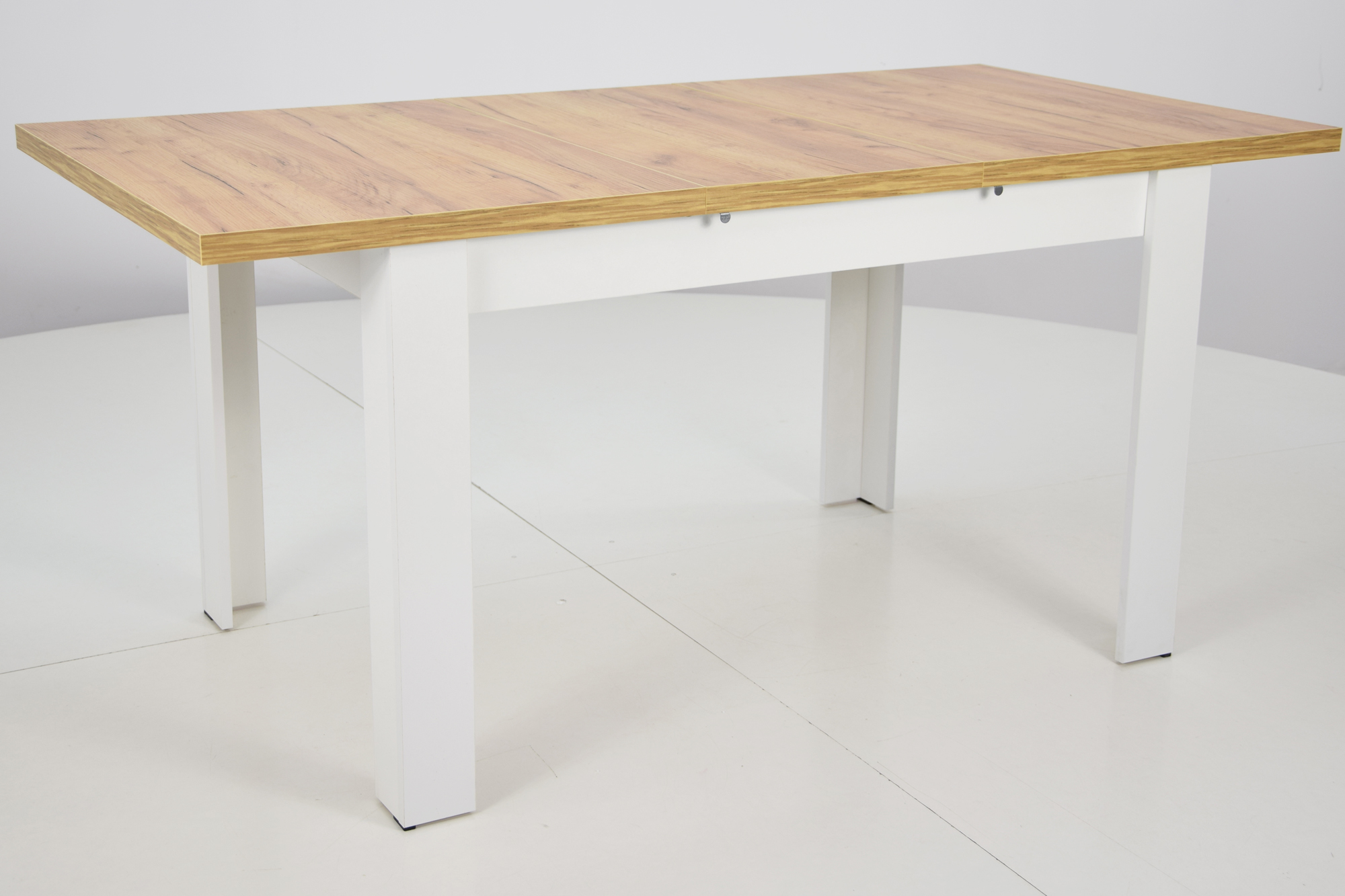 BIAŁY stół 80x140 blat CRAFT i 4 KUCHENNE KRZESŁA Wysokość siedziska 45 cm