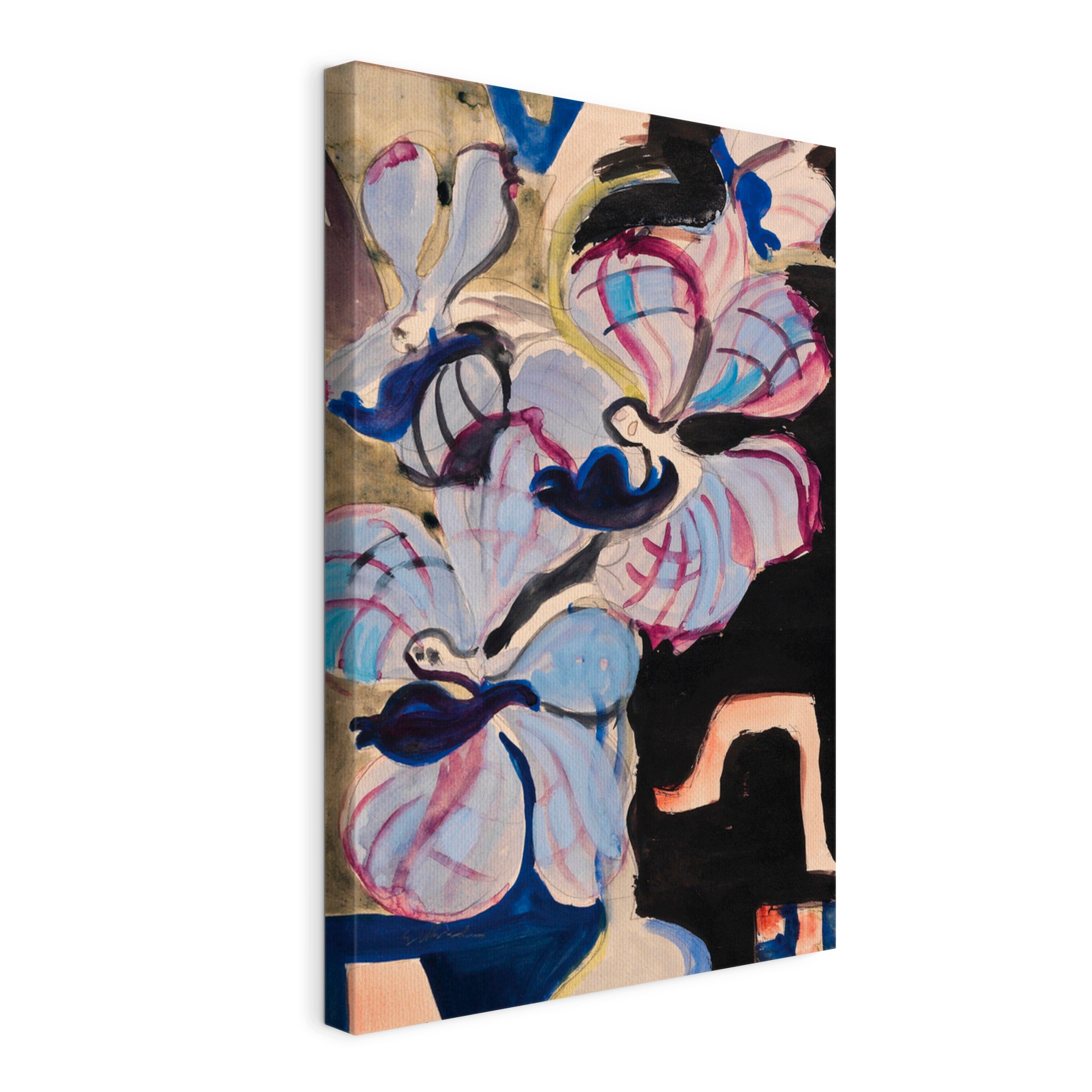 Obraz na plátně Ernst Ludwig Kirchner – Mrtvá příroda s orchidejemi (Tančí