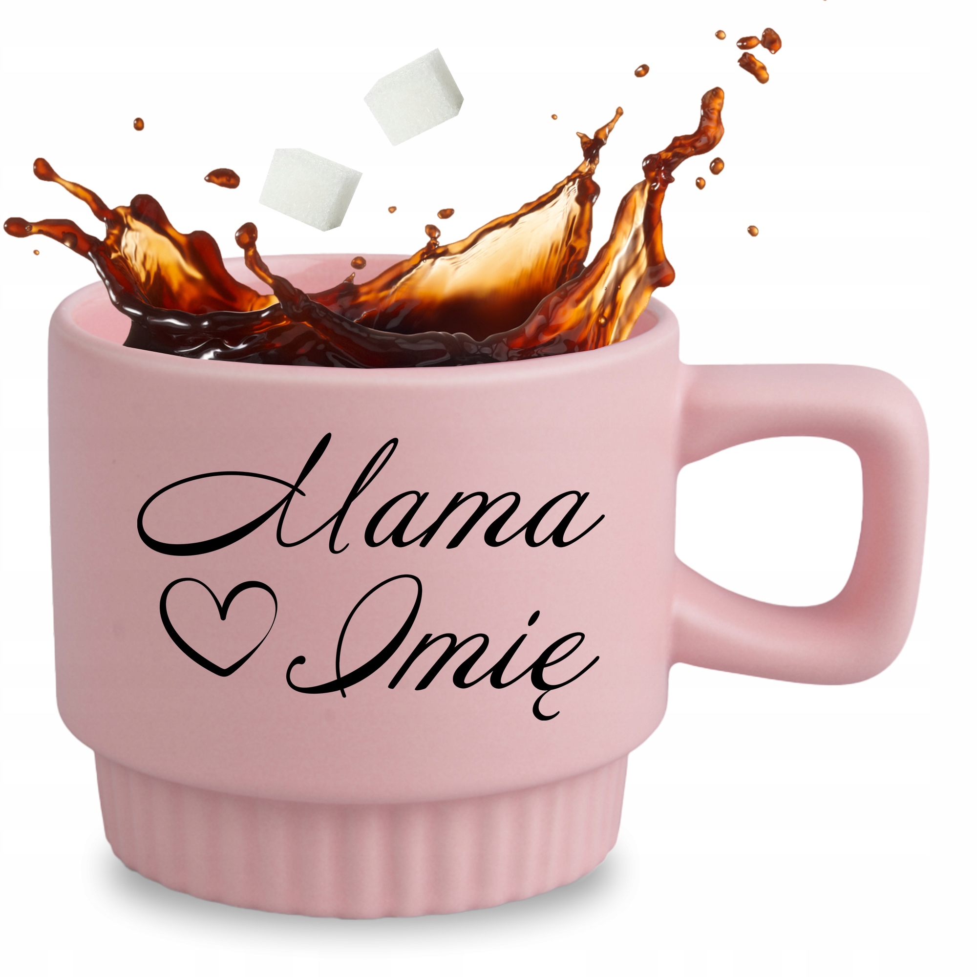 Růžový Hrnek Dárek K Svátek Matek Maminka Srdíčko Jméno Maminky Personalizace