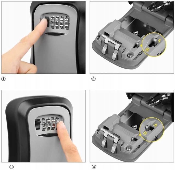 MINI SEJF NA KLUCZE SZAFKA NA KOD SZYRF KASETKA EAN (GTIN) 5903899923090