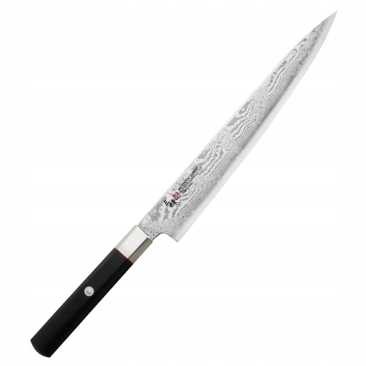 Mcusta Zanmai VG-10 Splash Japonský nôž na filetovanie Sujihiki 61 Hrc 24 cm