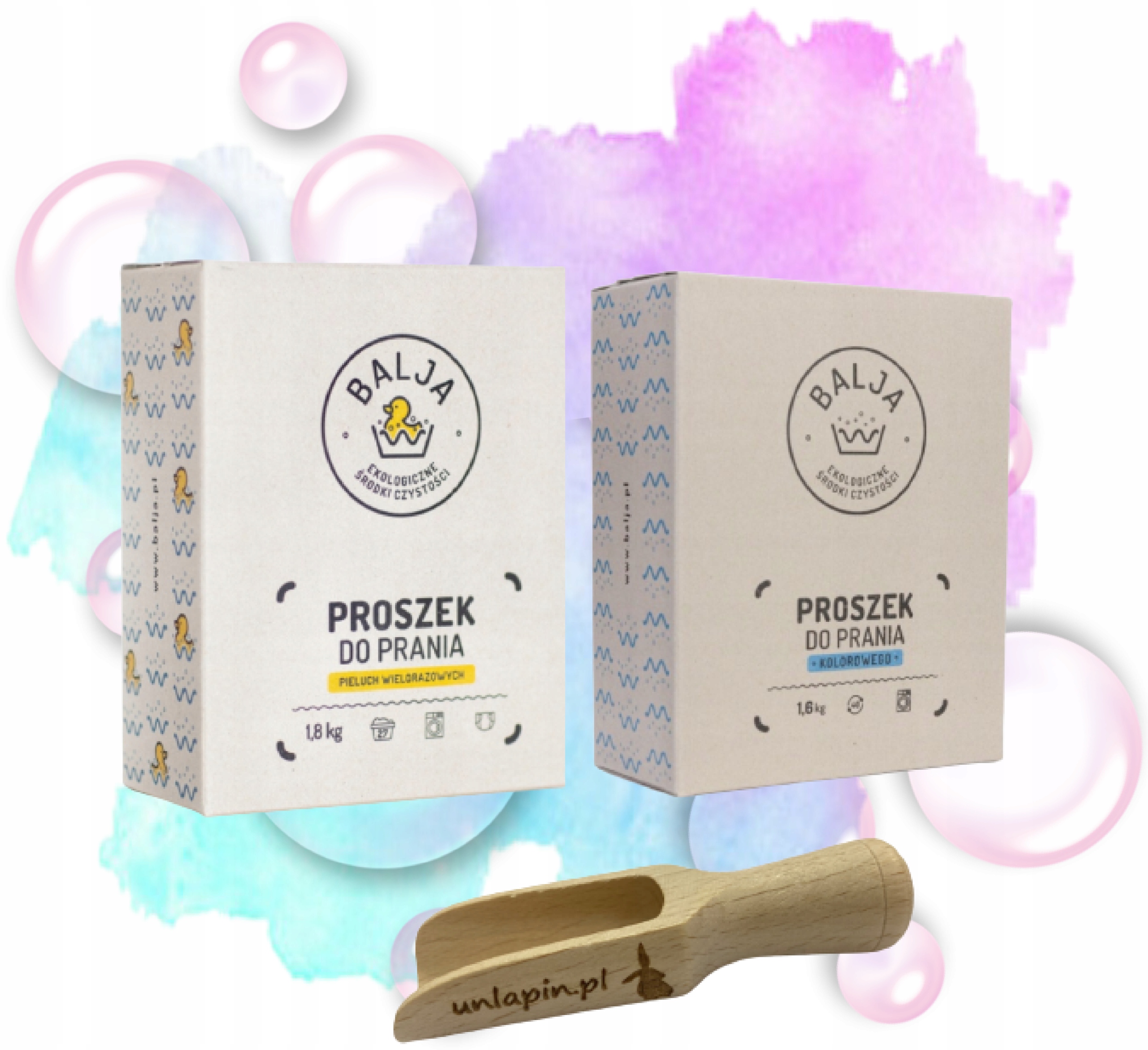 Levně Balja Prášek na barevné prádlo a plenky odměrka