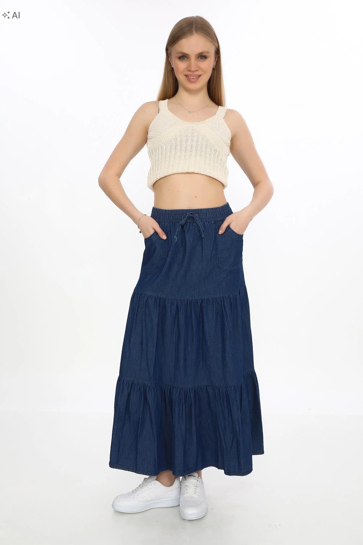Dlouhá Sukně S Volánky V Boho Stylu 50 5IA