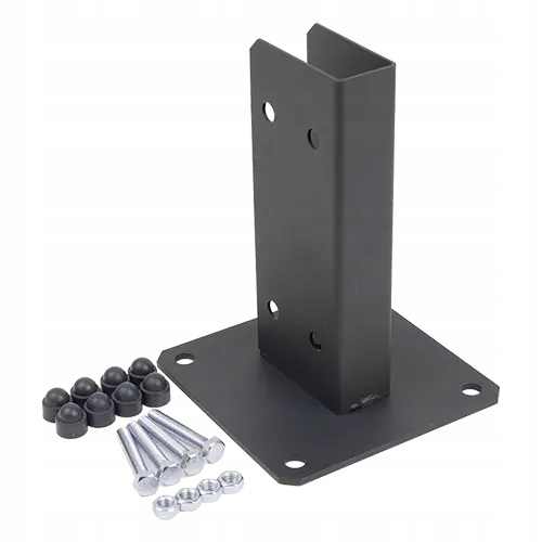 Základna Sloupku Pro Zapíchnutí Kotvící Kolík Do Čtvercového Nosníku 80 MM Zahradní Pozink