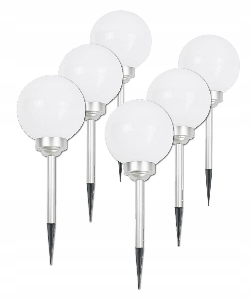 

Lampa Solarna Ogrodowa Led Kula Zestaw 6 szt